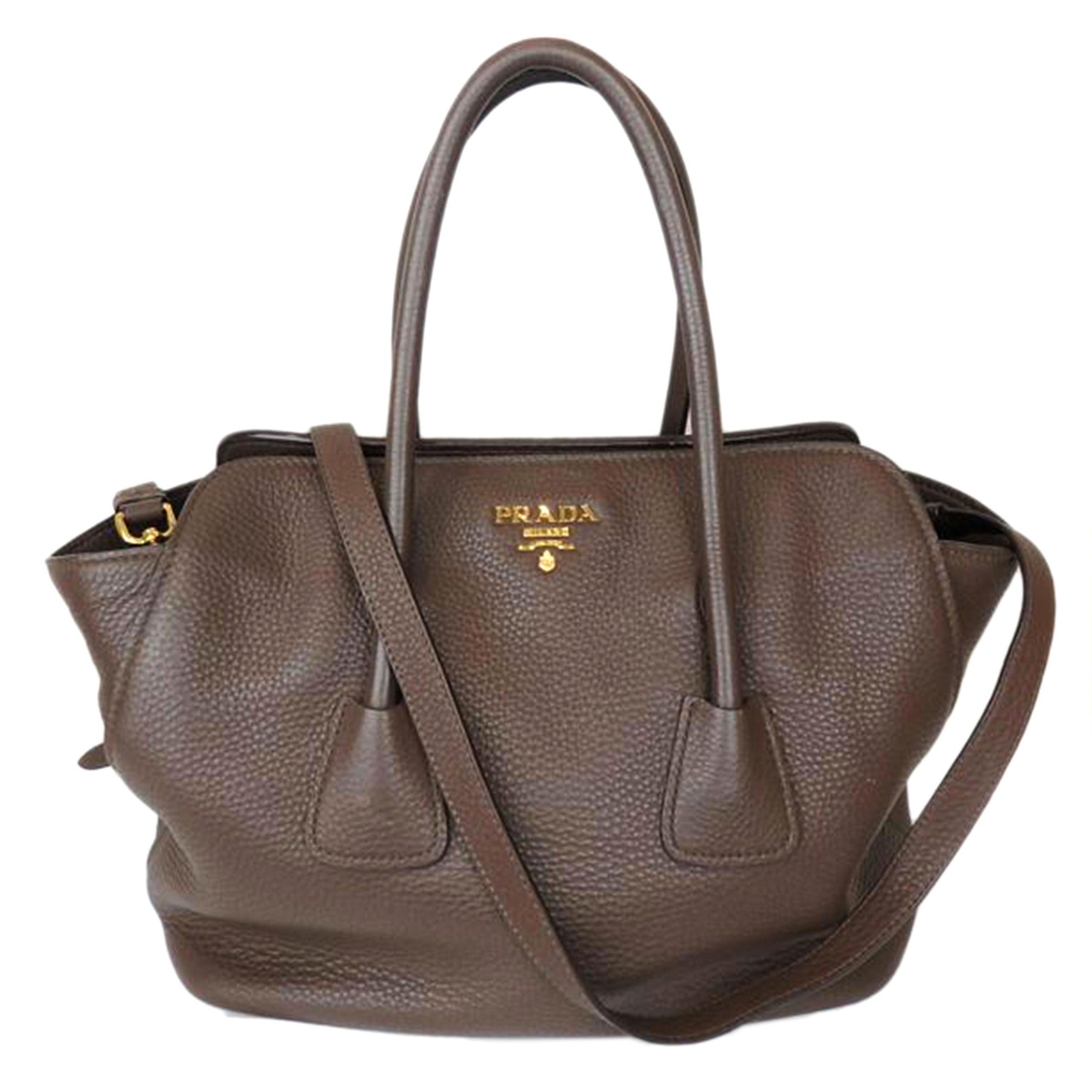 Prada Prada Leather Handbag Black